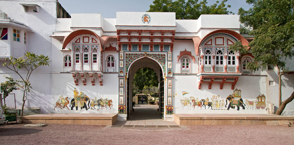 Rohet Garh painted gateway, Rohet near Jodhpur