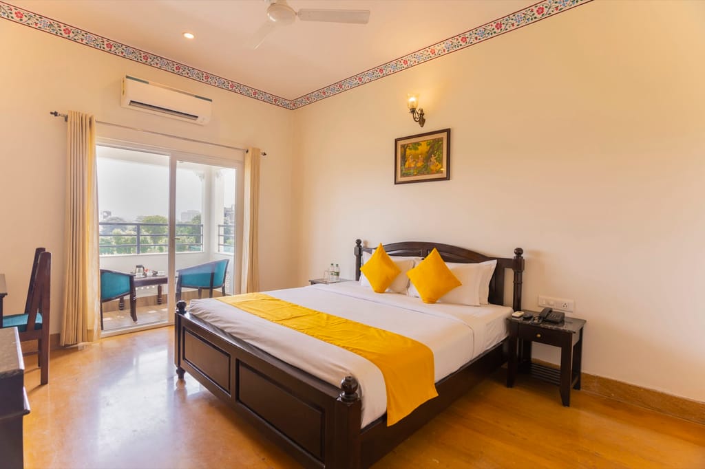 A king room with a balcony at Vasant Vilas, Udaipur