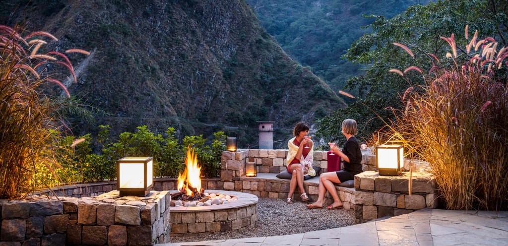 Serene moment by the Ganges at the resort (site alt: Serene Moment - Banner Image of Taj Rishikesh, Uttarakhand)