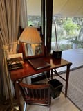 The writing desk in a Tented Jungle Suite