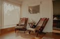 The sitting area of a Luxury Tent at The Serai