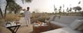 Breakfast on the verandah of a Luxury Tent at The Serai