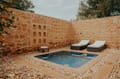 The private plunge pool of a Luxury Tented Suite at The Serai
