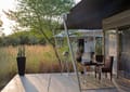 The deck of the Family Suite (Felidae), looking to the scrub