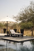 Loungers by the private pool of the Royal Suite (Panthera)