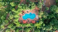 The oval pool at Tathastu Kanha from above