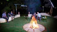 The bonfire at Tathastu Kanha with live music