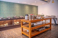Atithi Mangalam vegetarian skyline restaurant with panoramic windows, Mosaic Connect Ayodhya, Ayodhya