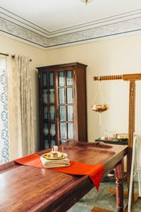 The dining room table