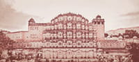 The haveli facade in an archival photograph