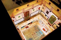 The painted courtyard seen from the upper floors