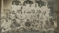The family in an early photograph at the haveli