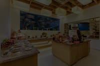 Buffet counter in the restaurant