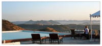 Infinity pool by Baradari restaurant