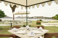 Lake Fateh Sagar view from Raaj Bagh restaurant