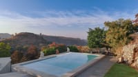 Swimming pool with valley view