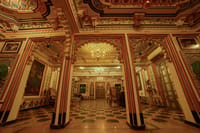 Hand-painted reception area