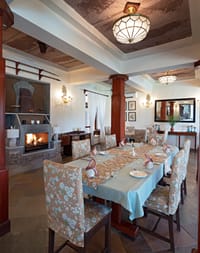 Fine-dining restaurant interior