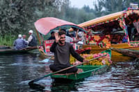 Dal Lake floating flower market, near Nadis