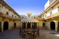 Iron pavilion in an inner courtyard