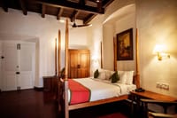 Four-poster bed in a heritage room
