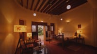 Sitting room with period lamps