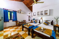 A twin-bedded deluxe room at Tigergarh