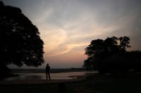 Sunset over the Kabini river