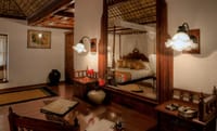 A heritage bedroom with a four-poster bed