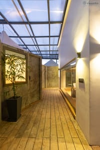 External view of the pod cabins