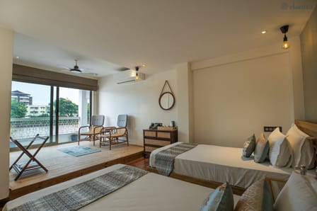 Premium Ganga View Room — Ekaanta