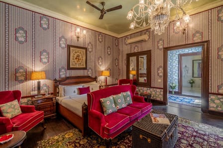 A Palace Suite sitting room, opening through to the next