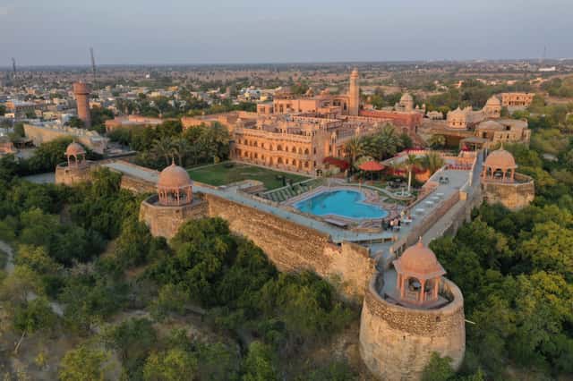 Khimsar Fort aerial