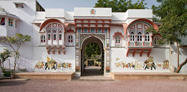 Rohet Garh painted gateway, Rohet near Jodhpur
