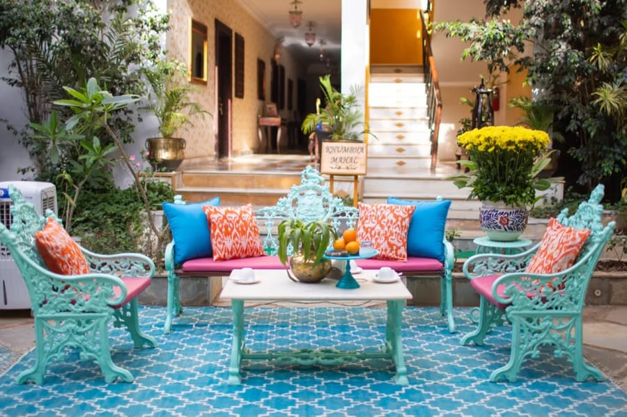Udai Kothi courtyard seating