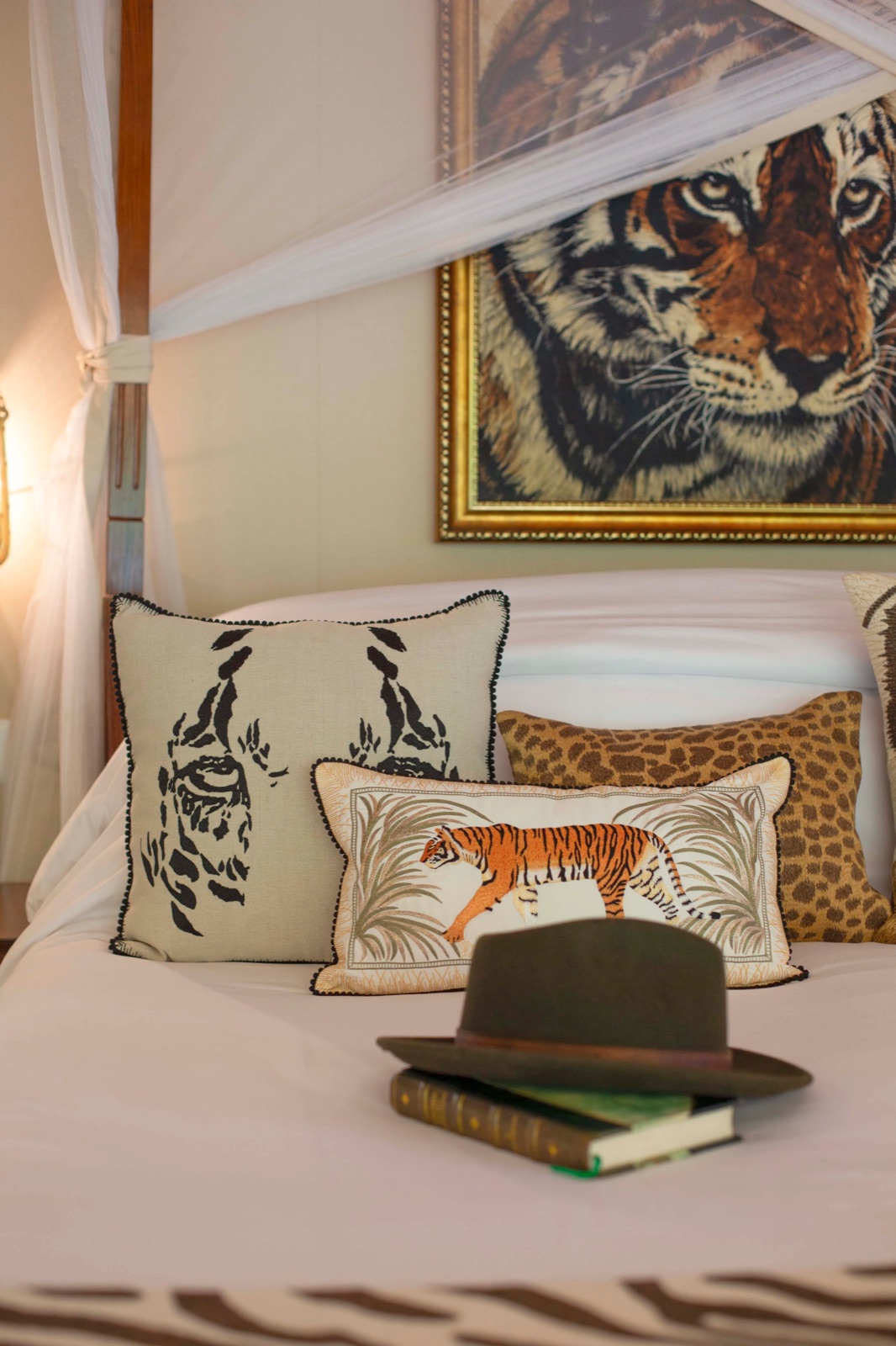 Campaign-style comfort in the tented suites